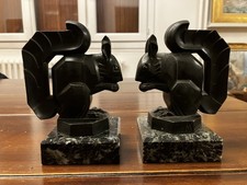 2 Serre-livres Ecureuil (régule) Max Le Verrier (Art déco)