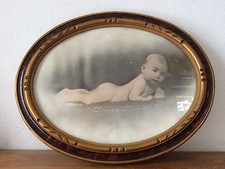 ancien Cadre ovale  bois