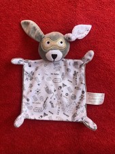 ?? Doudou lapin masqué  blanc savane tigres Ikks NEUF Jamais Servi