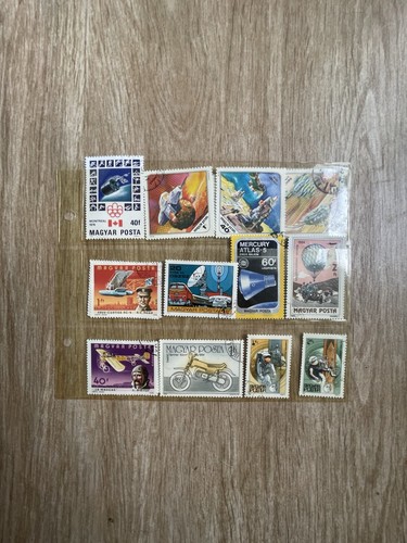 Lot timbres oblitérés - 11,