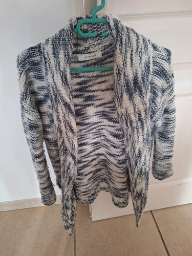 Gilet long moucheté bleu - , et