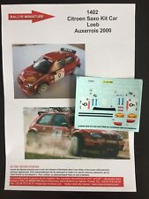 DECALS 1/43 CITROEN SAXO