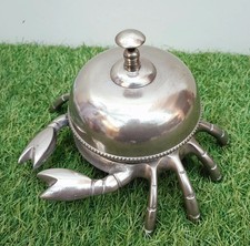 Cloche de bureau d'école décorative design style crabe bureau cloche comptoir...