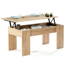Table basse plateau relevable