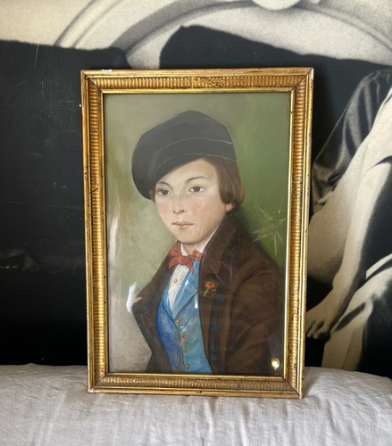 Pastel ancien peinture - pastel,