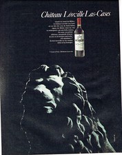 Publicité advertising 119  1983  vin   Chateau Léoville Las-Cases Cocks & Feret