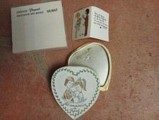 ECRIN A BIJOUX ANCIEN-LES AMOUREUX DE PEYNET POUR MURAT.COMPLET.RARE EN BLANC.