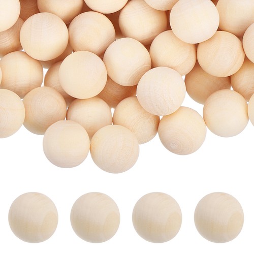 160 pièces billes bois 10mm - pièces,