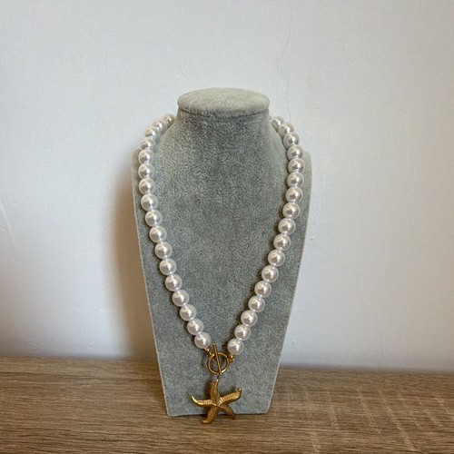 Collier femme perles - perles, Étoile