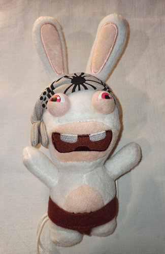 Peluche lapin crétin sumo - peluche,