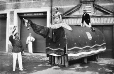 Pezenas France Le Poulain Parade Float Real Photo Antique Postcard J76840