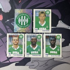 LOT DE 5 STICKERS SAINT ETIENNE PANINI FOOT 2000 FRANCE FOOTBALL