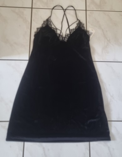 Nuisette velours noire - velours,