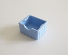 PLAYMOBIL MAISON MODERNE - Panier en Osier Bleu Clair Meuble Chambre 5333