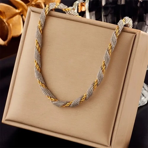Collier femme bicolore - ✨,