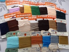 Lot de 20  cartes LAINE à repriser  DMC et ST PIERRE