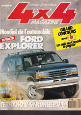 4X4 MAGAZINE N°110 FORD EXPLORER / TERRANO V-6 VS RUNNER V-6 / MERCEDES 300 GE