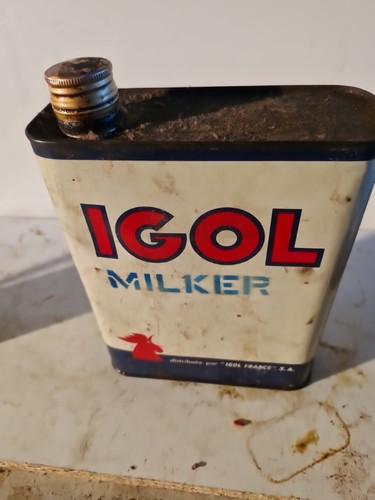 Ancien bidon huile igol à - ancien,