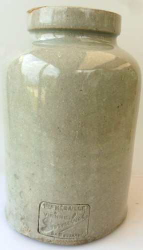 Ancien pot gres - en, moutarde