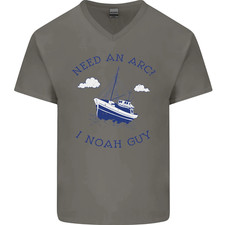 Need An Arc ? I Noah Mec Drôle Athée Hommes Col V Coton T-Shirt