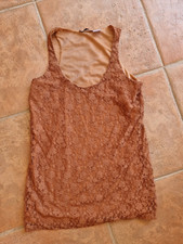 Haut top sans manches marron