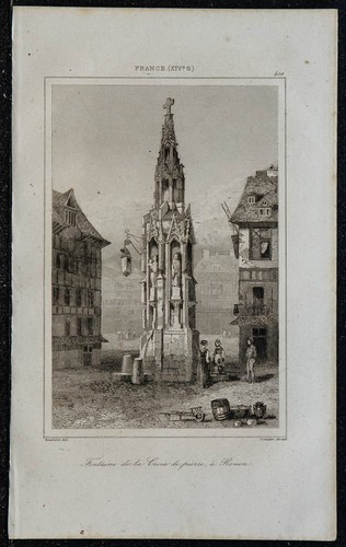 1845 vue la fontaine - -,