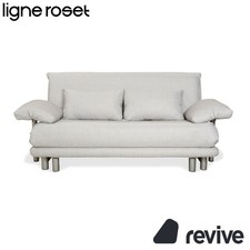 Ligne Roset Multy Canapé Trois Places En Tissu Gris Avec Fonction Lit Manuelle