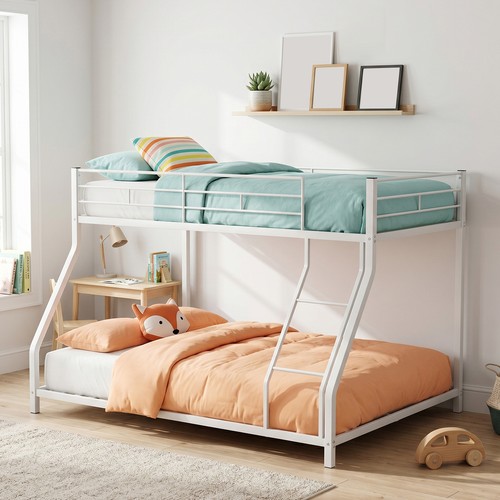 Bunk bed twin over - bed, space