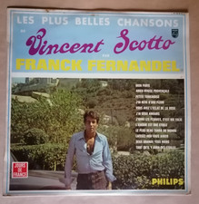 FRANCK FERNANDEL : Plus belles chansons de Vincent Scotto LP 33T JOURS DE FRANCE