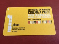 TELECARTE CARTE CINEMA GAUMONT, GAUMONT PATHÉ, PATHÉ. VERSO 2