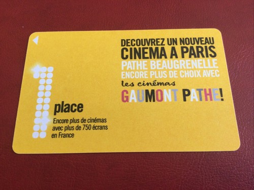 Telecarte carte cinema - telecarte,