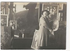 5/462 Photo Artiste Peintre Inconnu Couleur Motif Fleurs