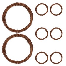  8 PCS Anneau De Lierre En Cercle Base Couronne Noel Cadre Fleurs D'artisanat