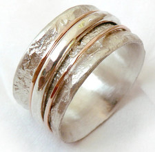 Bague unisexe en cuivre massif