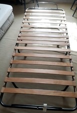 Lit Pliant A Lattes , Avec Matelas ,  Une Place