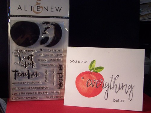 Altenew teachers rule stamp - teachers,