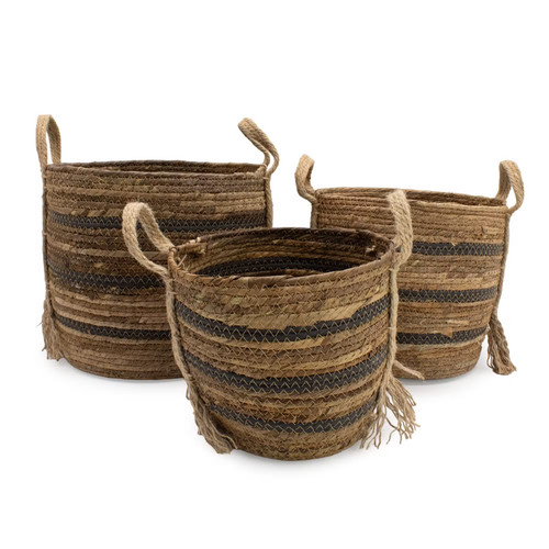 Grands paniers feuilles - 1x, en