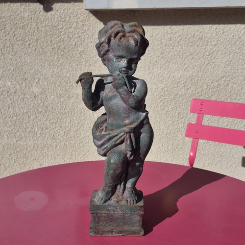 Ancienne statuette enfant - , à
