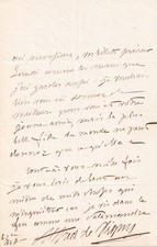 Alfred de VIGNY - lettre