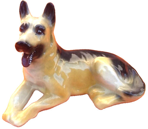 Sculpture céramique chien - céramique,