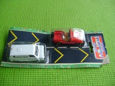 NOREV MINI JET METAL JEEP POMPIER ET FOURGON POLICE NEUFS SOUS BLISTER