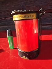 Ancienne lanterne clignotante en tôle Lampe Industrielle Véhicule SNCF