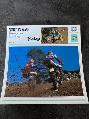 Carte fiche moto collection - carte,