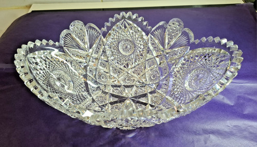 Plat cristal taillé - plat, en