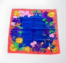 Foulard Vintage carré de soie LEONARD