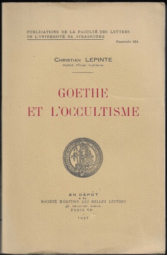 Goethe occultisme - goethe,