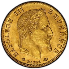 Napoléon III 5 Francs or 1868