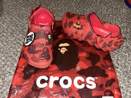 Crocs echo bape red - crocs,