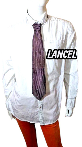 Lancel superbe cravate marron - cravate,