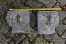 Chapiteau corinthien roman marbre gris sculpté pour cheminé chateau maison porte